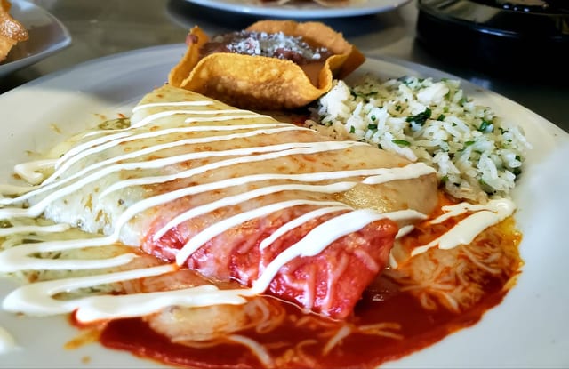 Lunch Veggie Enchiladas.