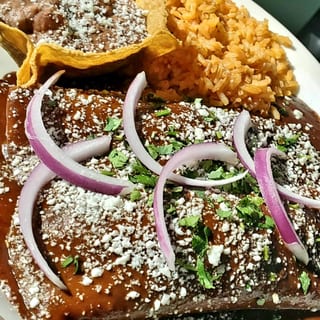 Lunch Mole Chihuahua Enchiladas