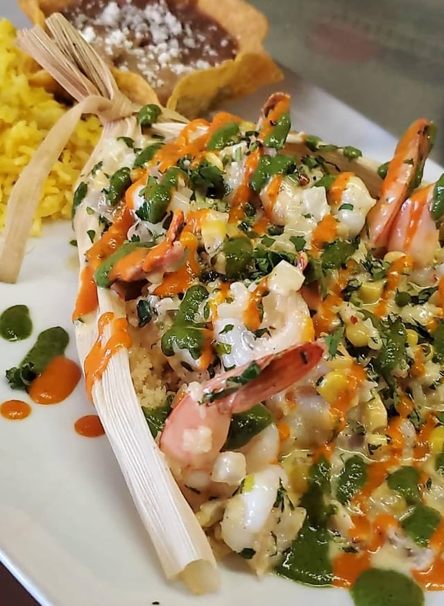 Shrimp Tamal.