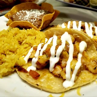 Lunch Taco Plate Shrimp
